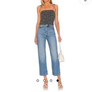 Levis Ribcage Straight Ankle Jeans